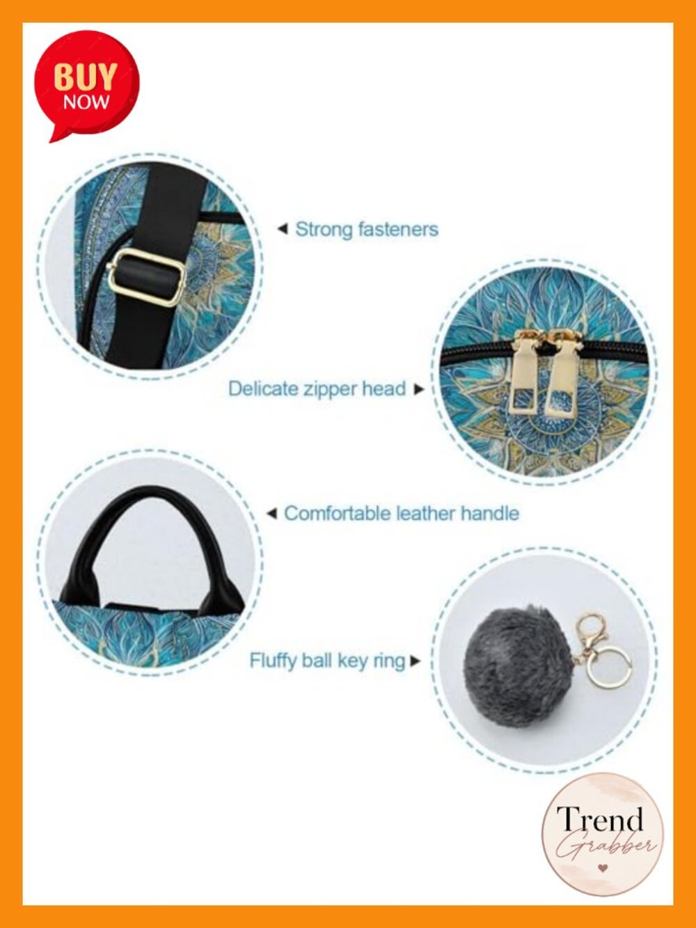 Waterproof Anti-Theft Backpack Purse Nylon Travel Bag Fits 13" Laptop - Picture 3 of 6